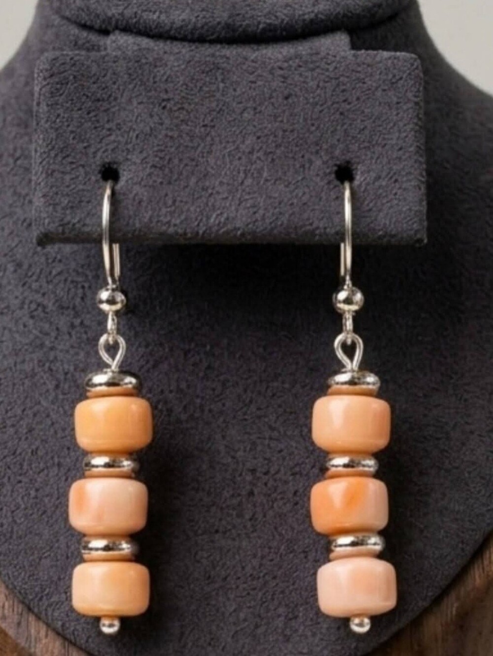 Jay King Bullmouth Shell Bead Drop Earrings